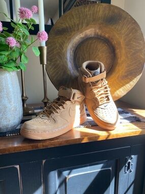 Nike High-Top Sneakers in Wheat Brown